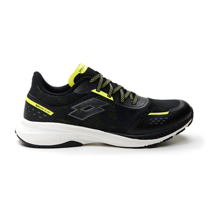 Men Lotto Speedevo 500 III Running Shoes Black / Yellow | BR394799G4