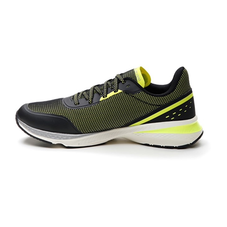 Men Lotto Speedevo 500 II Running Shoes Black / Green | NE568236C1