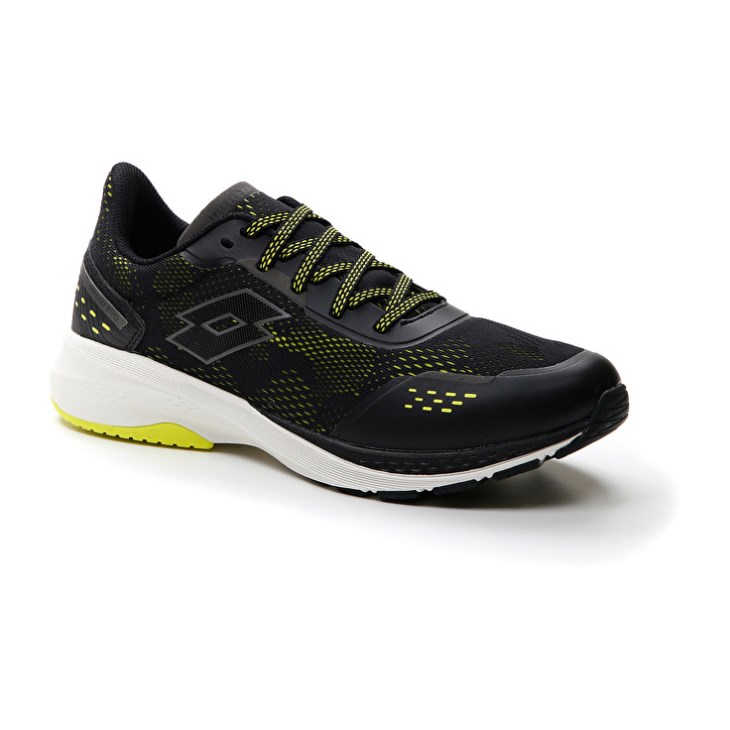 Men Lotto Speedevo 500 IV Running Shoes Black / Yellow | OE132503T4
