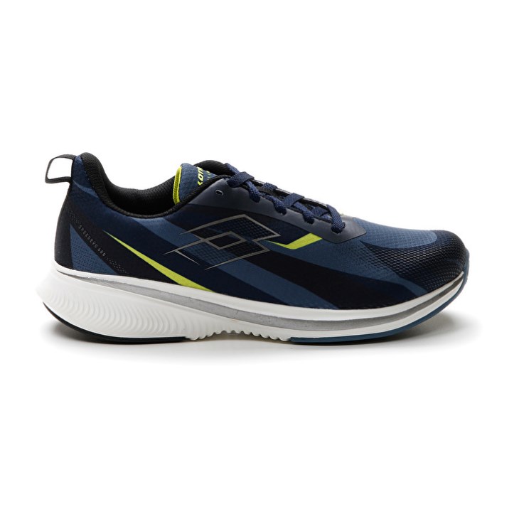 Men Lotto Speedevo 600 III Running Shoes Navy Blue / Yellow | ZN139433G8