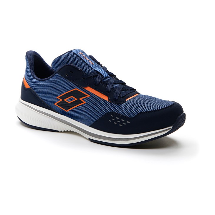 Men Lotto Speedevo 600 II Running Shoes Blue / Orange | RN072457L6