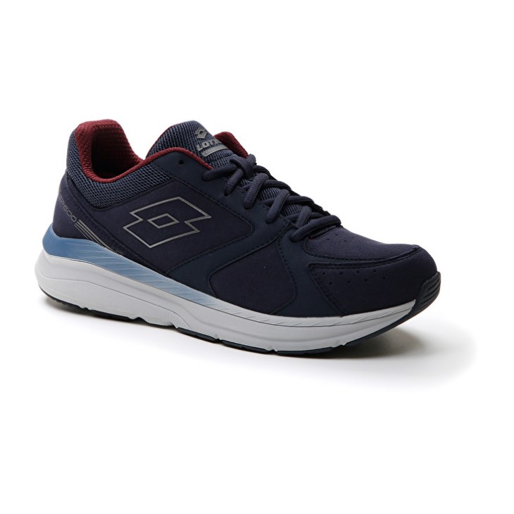 Men Lotto Speedride 601 Xii Running Shoes Navy Blue | MG741184S6