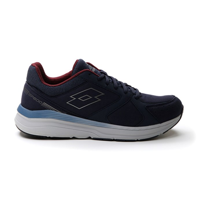 Men Lotto Speedride 601 Xii Running Shoes Navy Blue | MG741184S6
