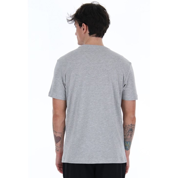 Men Lotto Sports Zip Logo MEL JS T Shirts Grey | WP781558F4