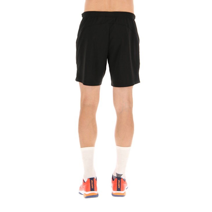 Men Lotto Squadra III 7 Shorts Black | VU785218X8
