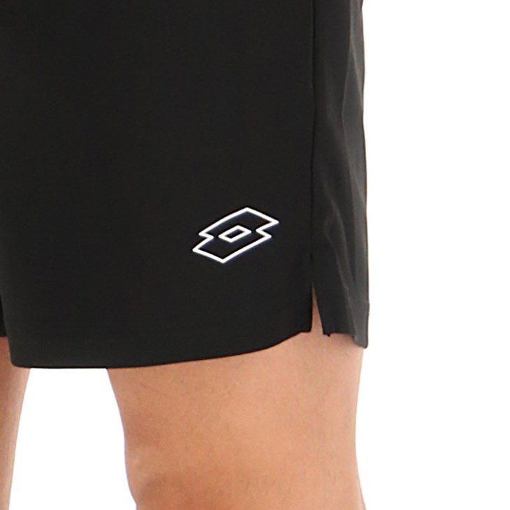 Men Lotto Squadra III 7 Shorts Black | VU785218X8