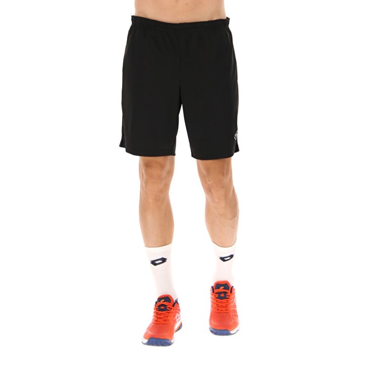 Men Lotto Squadra III 9 Shorts Black | YQ576647B6