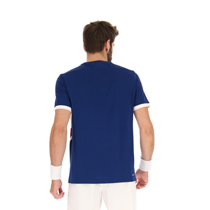 Men Lotto Squadra III T Shirts Blue | PC474387K6