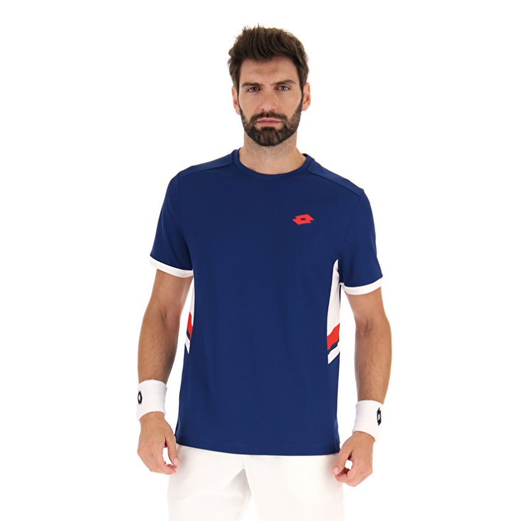 Men Lotto Squadra III T Shirts Blue | PC474387K6