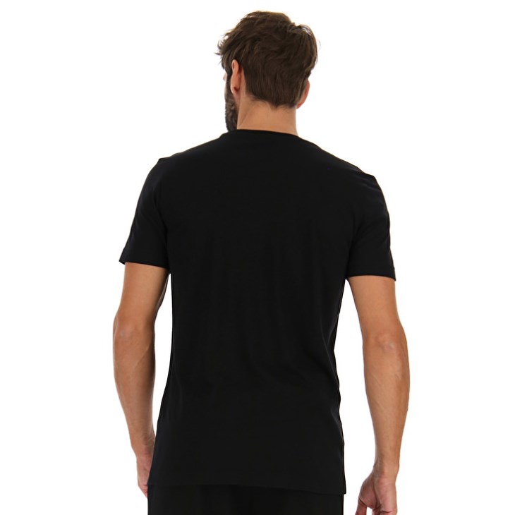 Men Lotto Squadra II Raptor T Shirts Black | QY150415L7