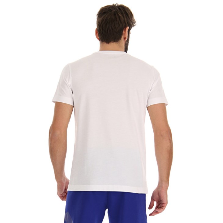 Men Lotto Squadra II T Shirts White | UQ990059H7