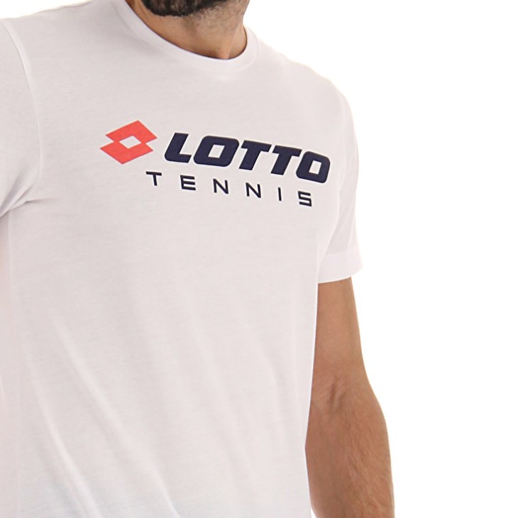 Men Lotto Squadra II T Shirts White | UQ990059H7