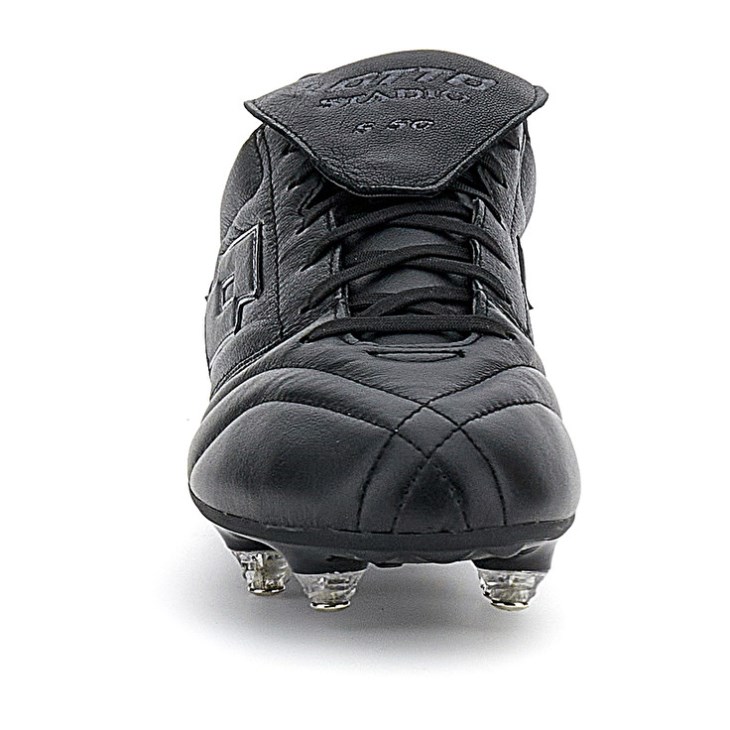 Men Lotto Stadio 200 III SGX 50 Soccer Shoes Black / Dark Grey | SR108070O2