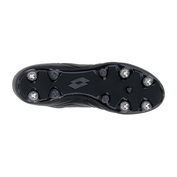 Men Lotto Stadio 200 III SGX 50 Soccer Shoes Black / Dark Grey | SR108070O2