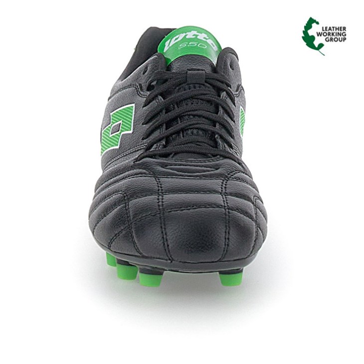 Men Lotto Stadio 300 III FG 50 Soccer Shoes Black / Green | WF630103Q2