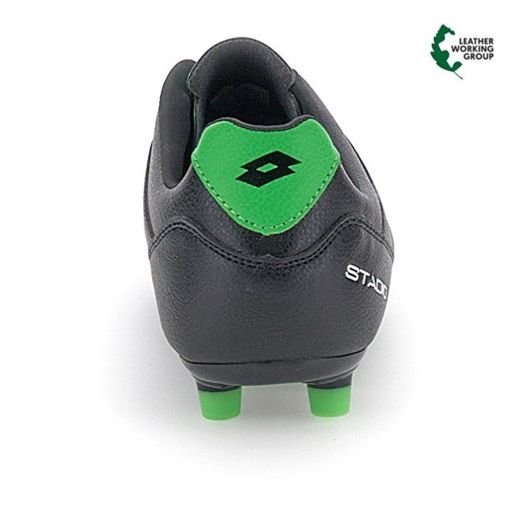 Men Lotto Stadio 300 III FG 50 Soccer Shoes Black / Green | WF630103Q2