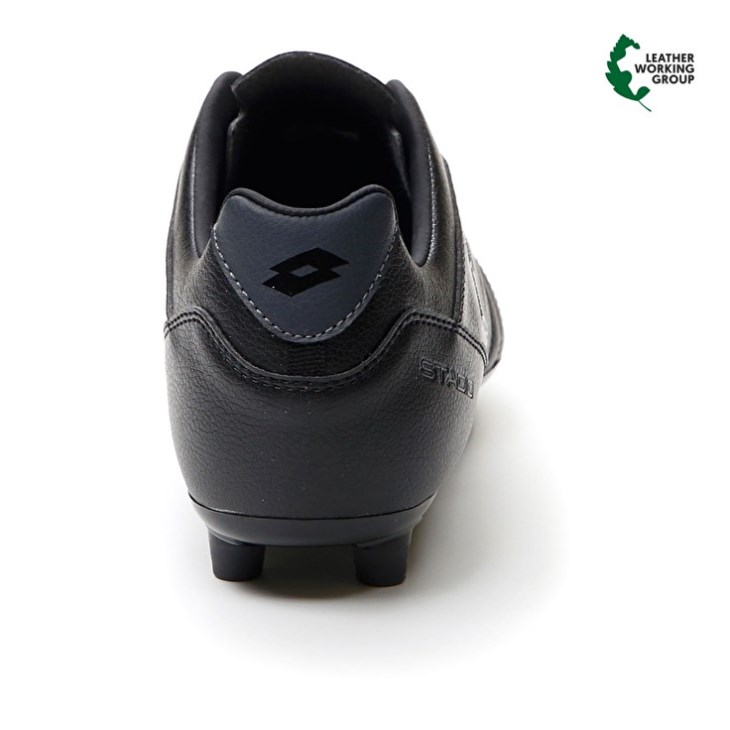 Men Lotto Stadio 300 III FG Soccer Shoes Black / Dark Grey | YN878917Q4