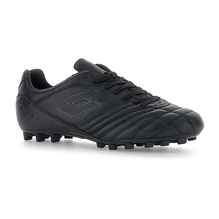 Men Lotto Stadio 300 II AGM Football Boots Black | SN044414X6