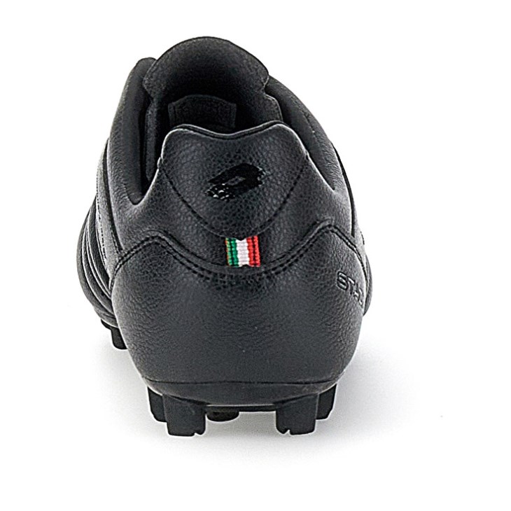 Men Lotto Stadio 300 II AGM Football Boots Black | SN044414X6