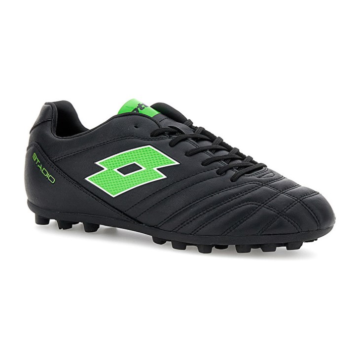Men Lotto Stadio 705 Agmr Football Boots Black / Green | UC352995K9