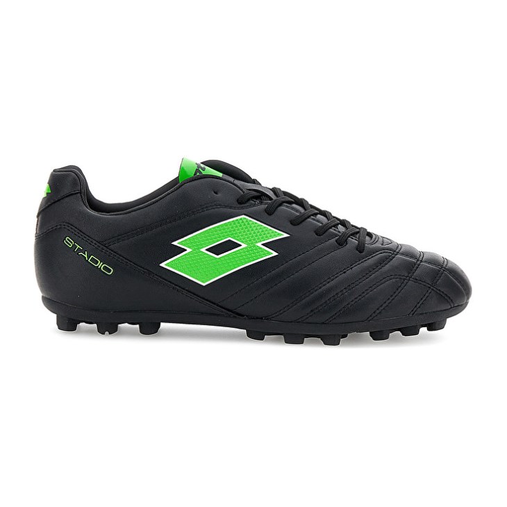 Men Lotto Stadio 705 Agmr Football Boots Black / Green | UC352995K9