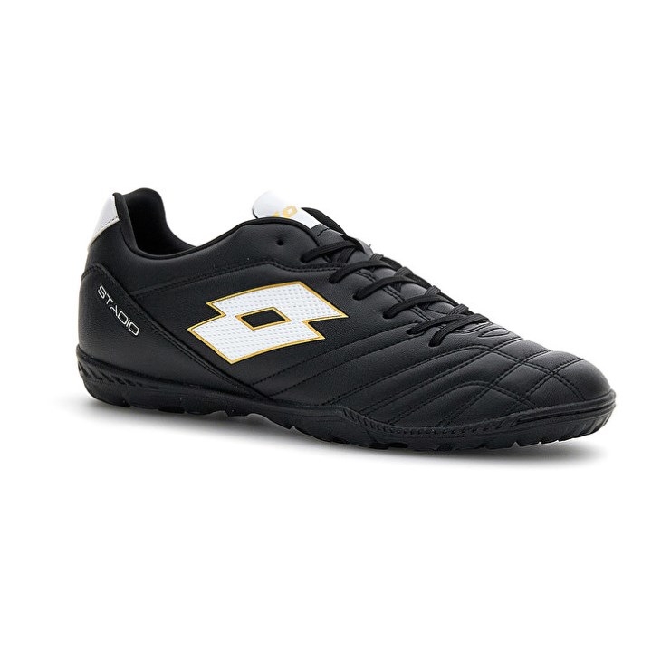 Men Lotto Stadio 705 TF Soccer Shoes Black / White | PU351735P4