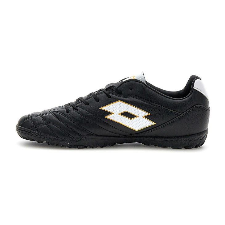 Men Lotto Stadio 705 TF Soccer Shoes Black / White | PU351735P4