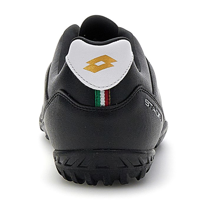 Men Lotto Stadio 705 TF Soccer Shoes Black / White | PU351735P4