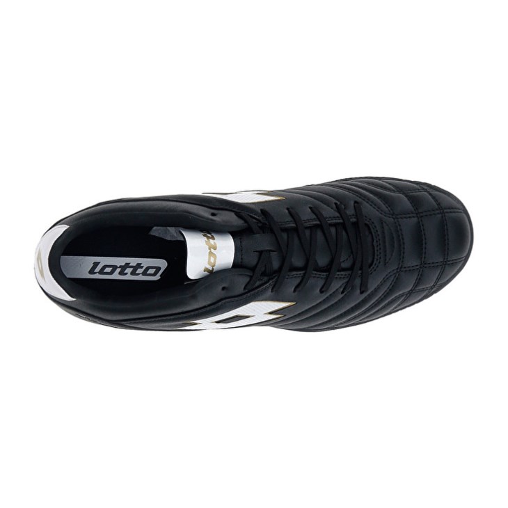 Men Lotto Stadio 705 TF Soccer Shoes Black / White | PU351735P4