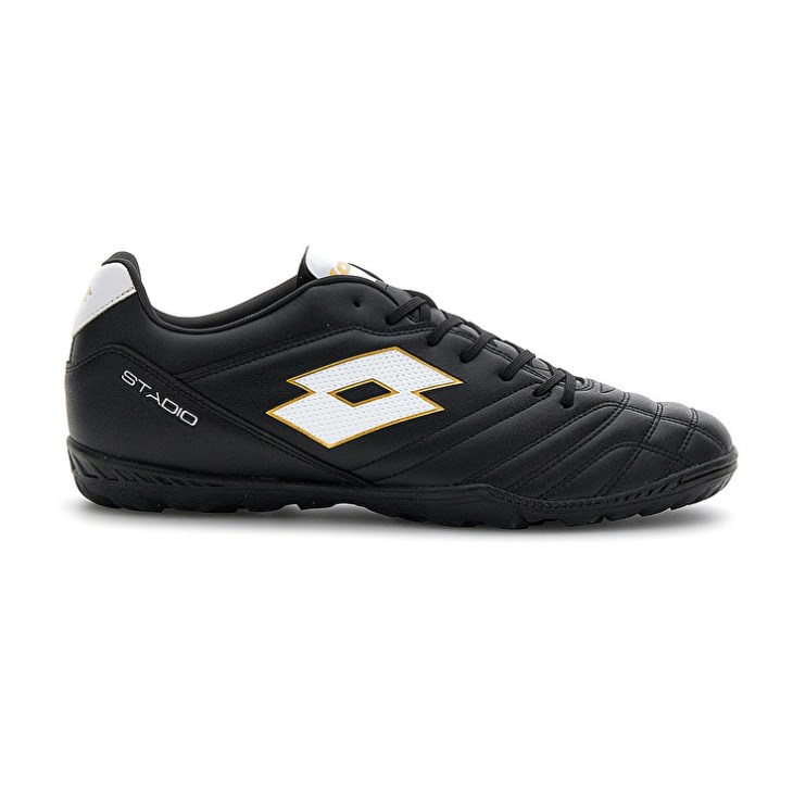 Men Lotto Stadio 705 TF Soccer Shoes Black / White | PU351735P4