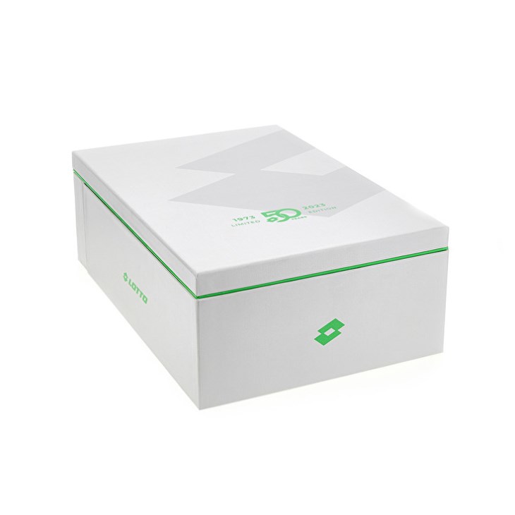 Men Lotto Stadio OG II FG 50 YRS Icon Football Boots White / Green | SH092769N4