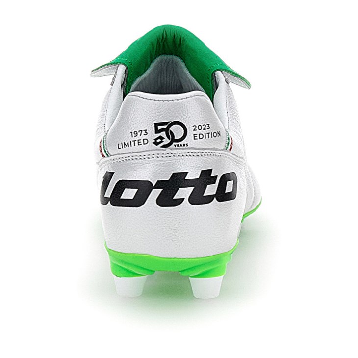 Men Lotto Stadio OG II FG 50 YRS Icon Football Boots White / Green | SH092769N4