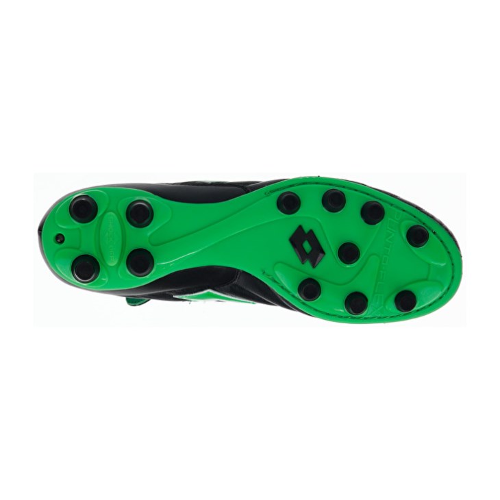 Men Lotto Stadio OG II FG Football Boots Black / Green | YH226652V1