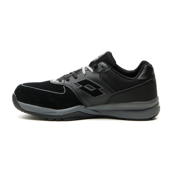 Men Lotto Street Safety Shoes Black / Dark Grey | FC605410R5