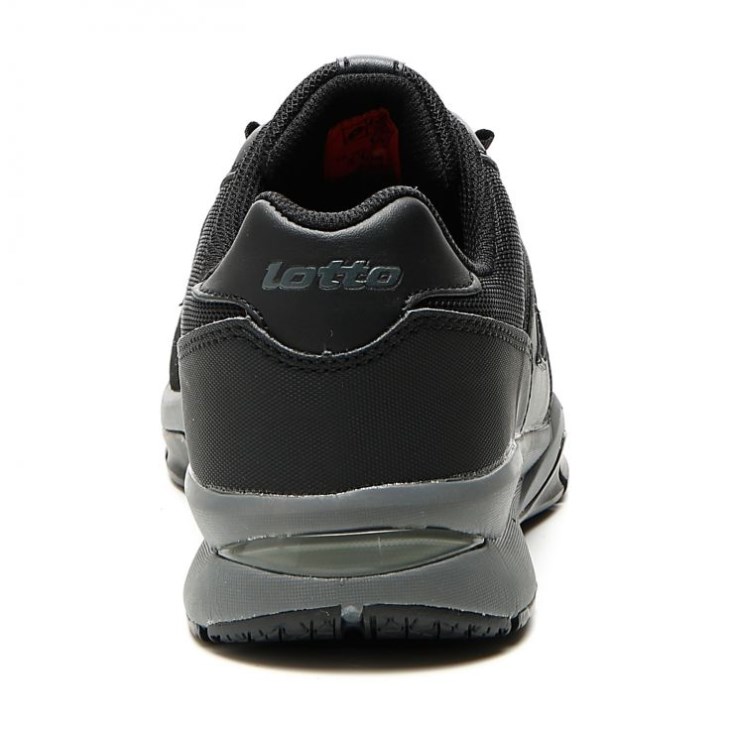 Men Lotto Street Safety Shoes Black / Dark Grey | FC605410R5
