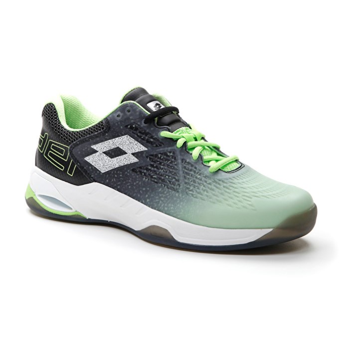 Men Lotto Superrapida 100 Padel Shoes Green / White / Black | UL092329P2