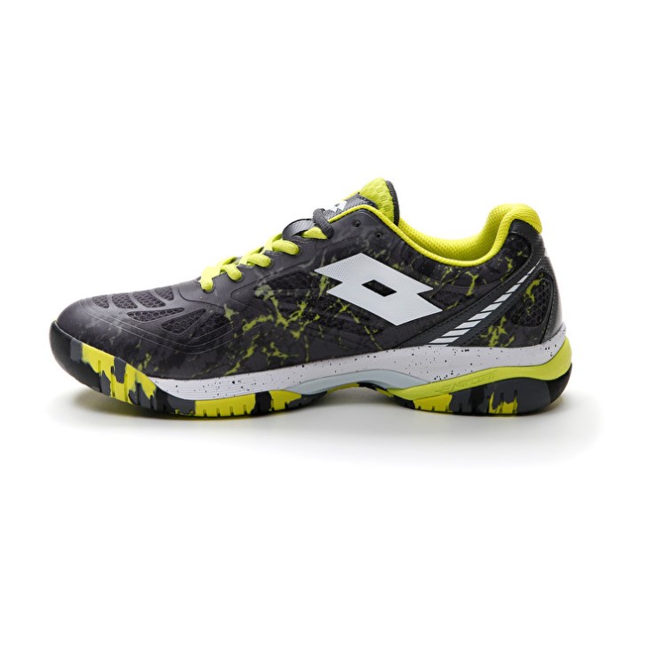 Men Lotto Superrapida 200 IV Padel Shoes Green / White / Dark Grey | BH663306K5