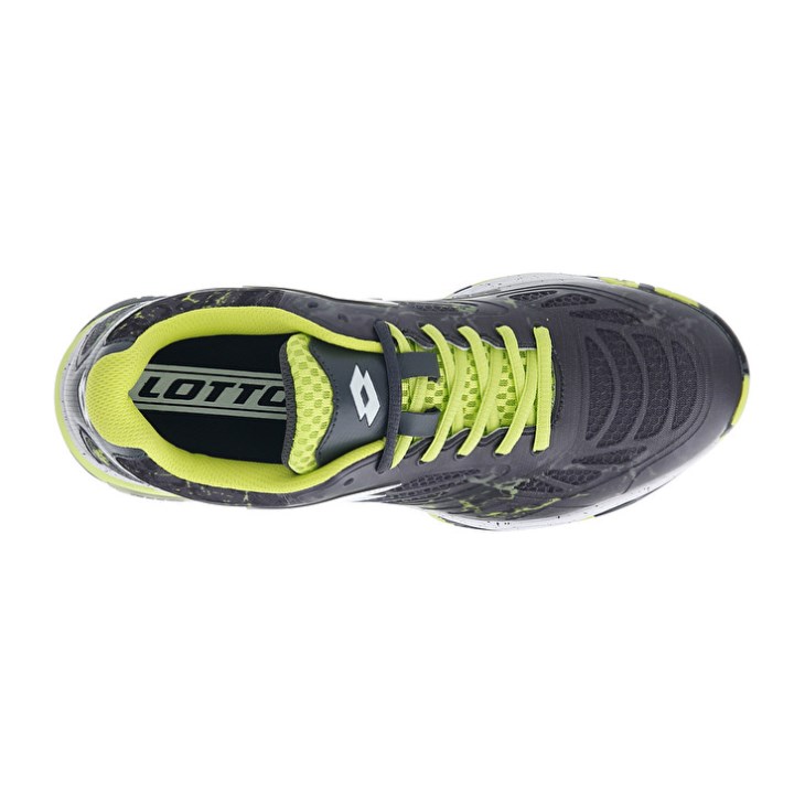 Men Lotto Superrapida 200 IV Padel Shoes Green / White / Dark Grey | BH663306K5