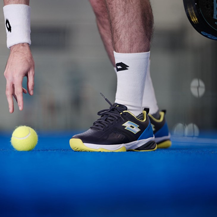 Men Lotto Superrapida 400 V Padel Shoes Blue / Yellow / Navy | ZZ934983X0