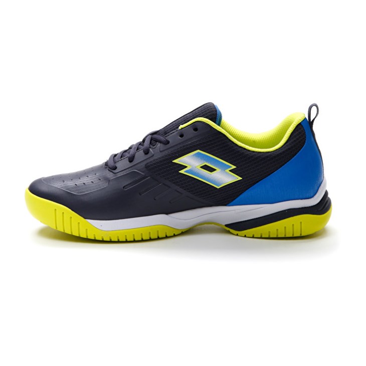 Men Lotto Superrapida 400 V Padel Shoes Blue / Yellow / Navy | ZZ934983X0