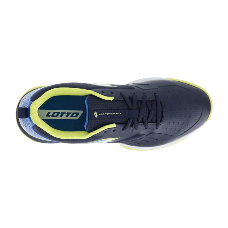 Men Lotto Superrapida 400 V Padel Shoes Blue / Yellow / Navy | ZZ934983X0
