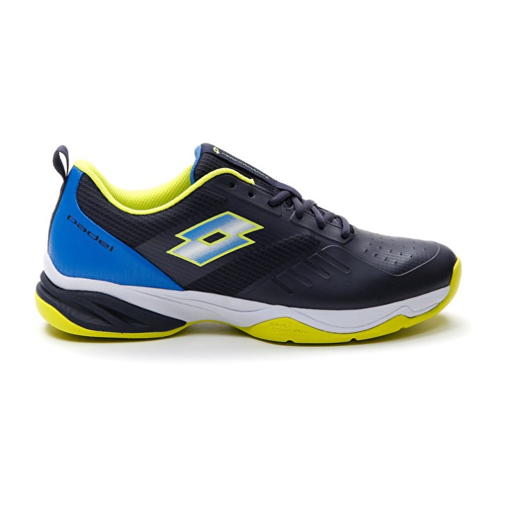 Men Lotto Superrapida 400 V Padel Shoes Blue / Yellow / Navy | ZZ934983X0