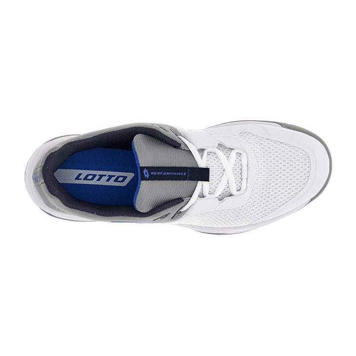 Men Lotto Superrapida 600 Padel Shoes Grey / White | OG759085V0