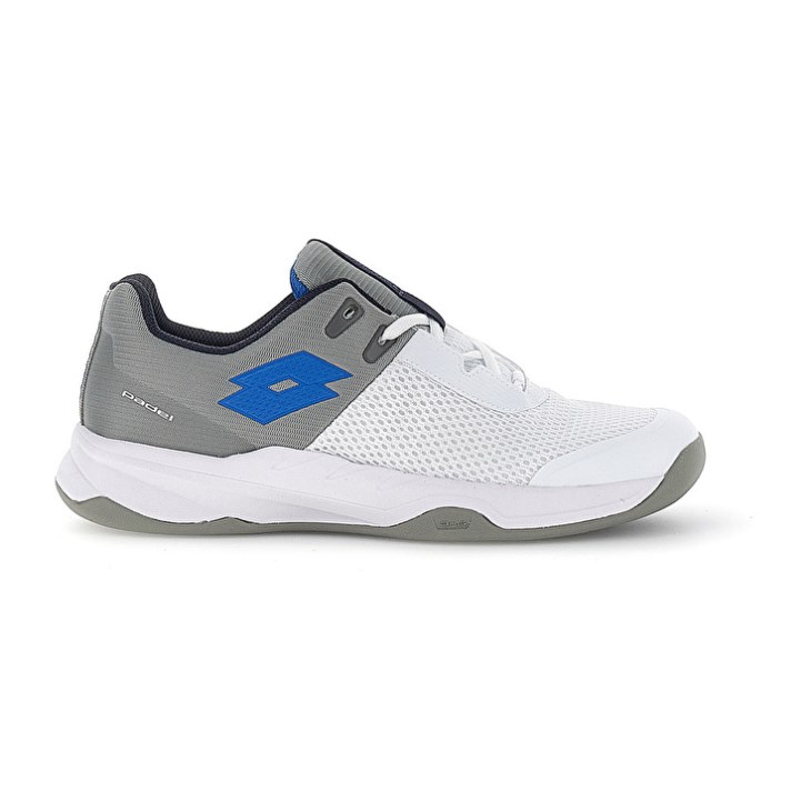 Men Lotto Superrapida 600 Padel Shoes Grey / White | OG759085V0