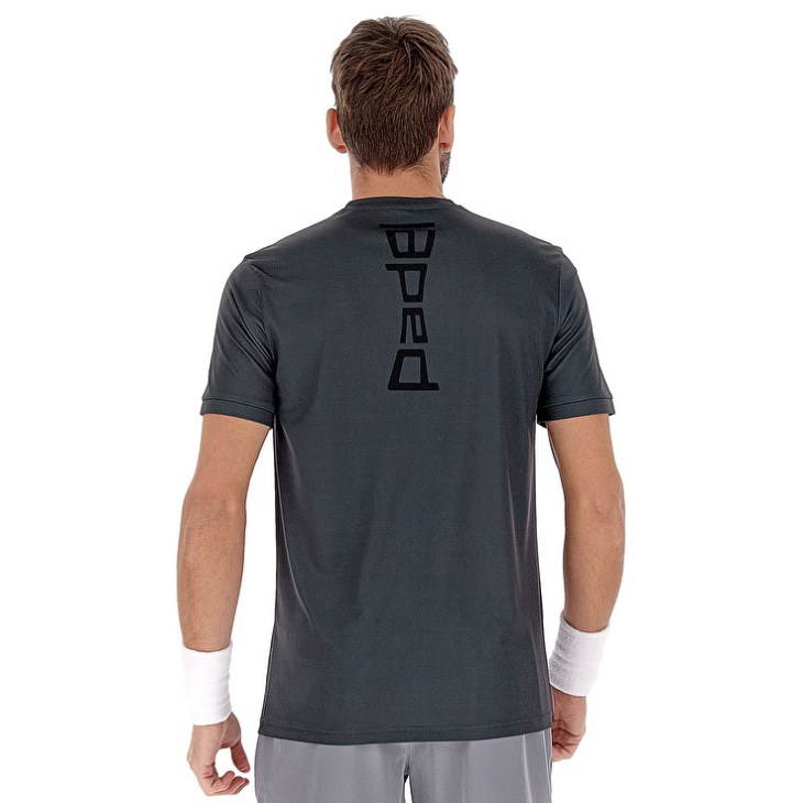 Men Lotto Superrapida VII T Shirts Dark Grey | UB624092Z6
