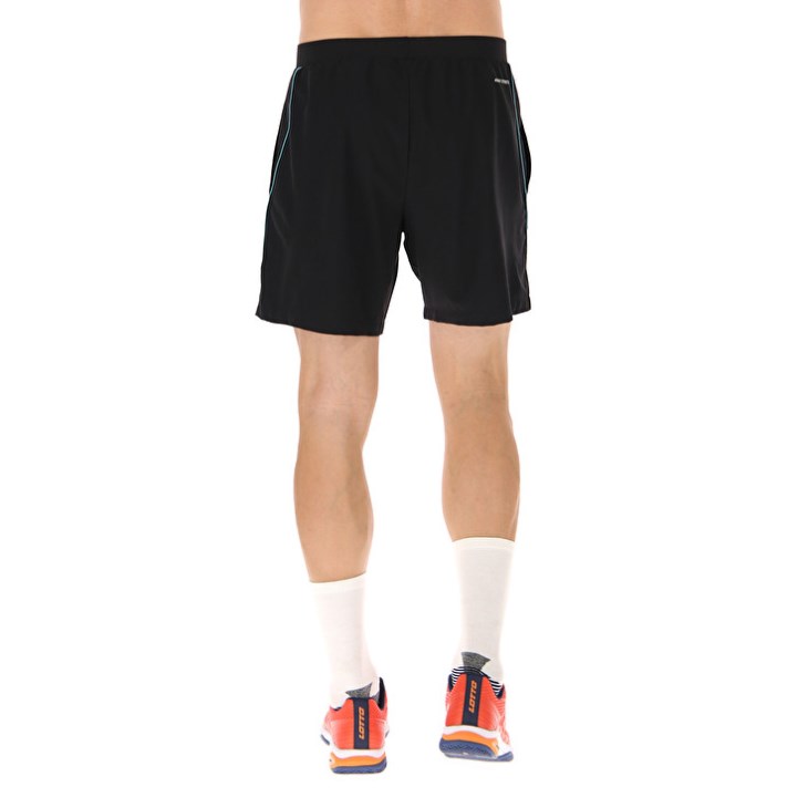 Men Lotto Superrapida V Shorts Black / Blue | EK742464X5