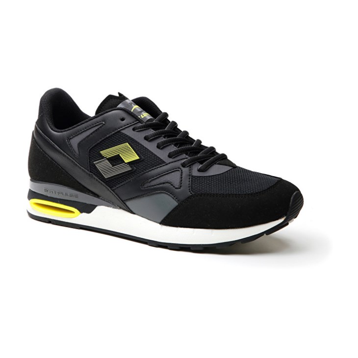 Men Lotto Synpulse '93 II AMF Running Shoes Black / Green / Grey | SW457525B8