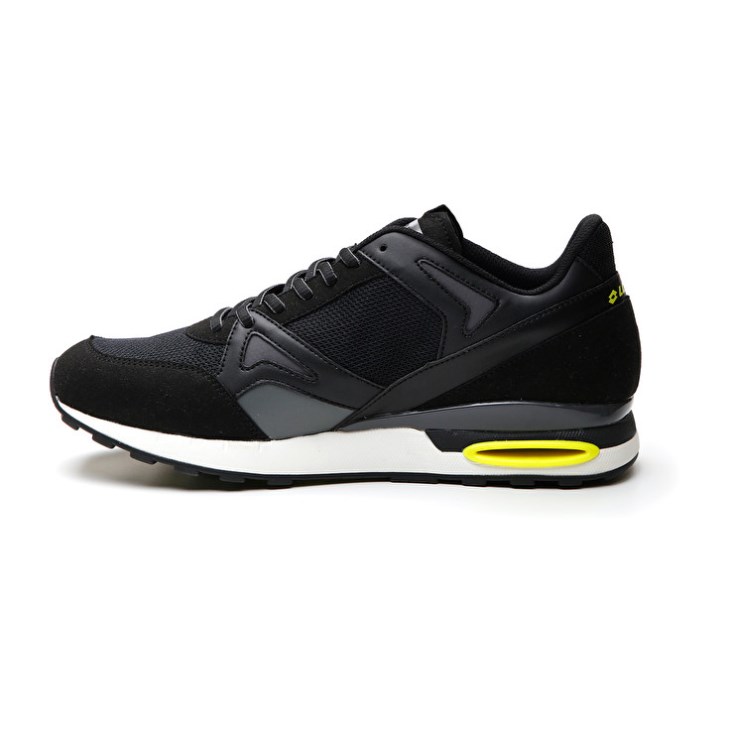 Men Lotto Synpulse '93 II AMF Running Shoes Black / Green / Grey | SW457525B8