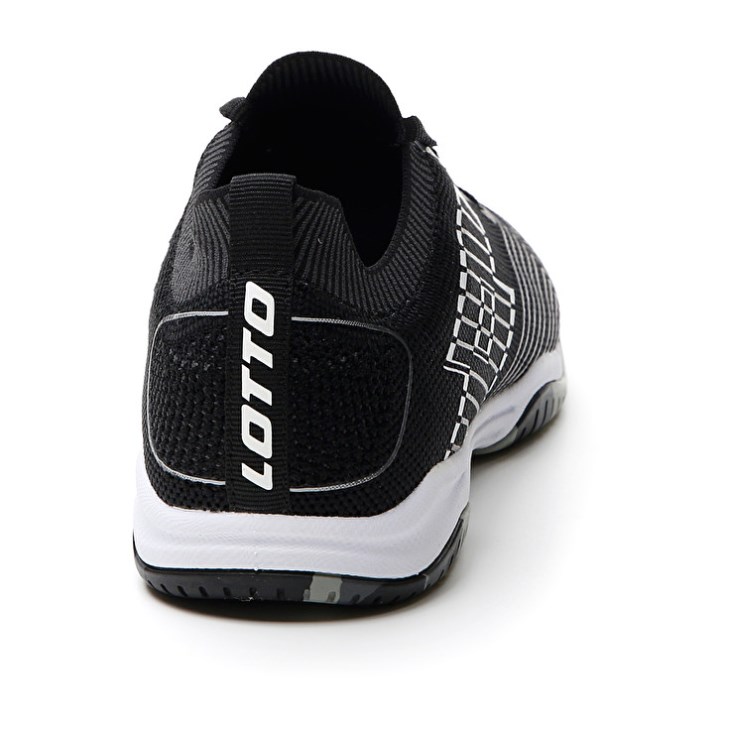 Men Lotto Tacto 250 ID Futsal Shoes Black / White / Grey | ZC152165N2