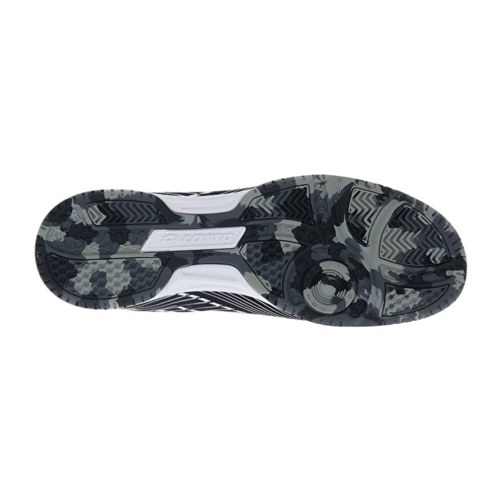 Men Lotto Tacto 250 ID Futsal Shoes Black / White / Grey | ZC152165N2